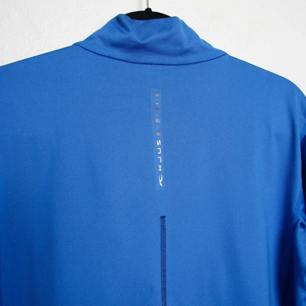 Kjus Men's Performance Quarter Zip Pullover Blue Size 50 / M Activewear